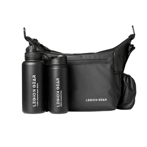 Legion Gear Insulated Cooler Bag & Bottle Bundle - Black