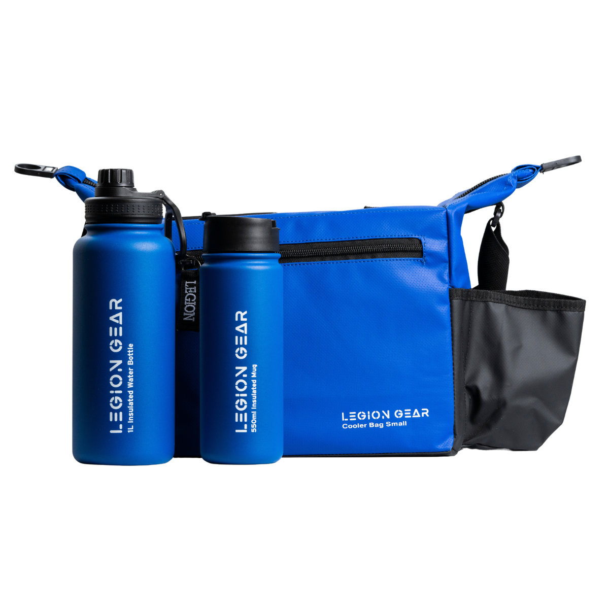 Legion Gear Insulated Cooler Bag & Bottle Bundle - Blue