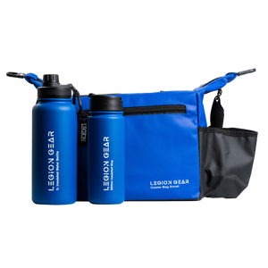 Legion Gear Insulated Cooler Bag & Bottle Bundle - Blue