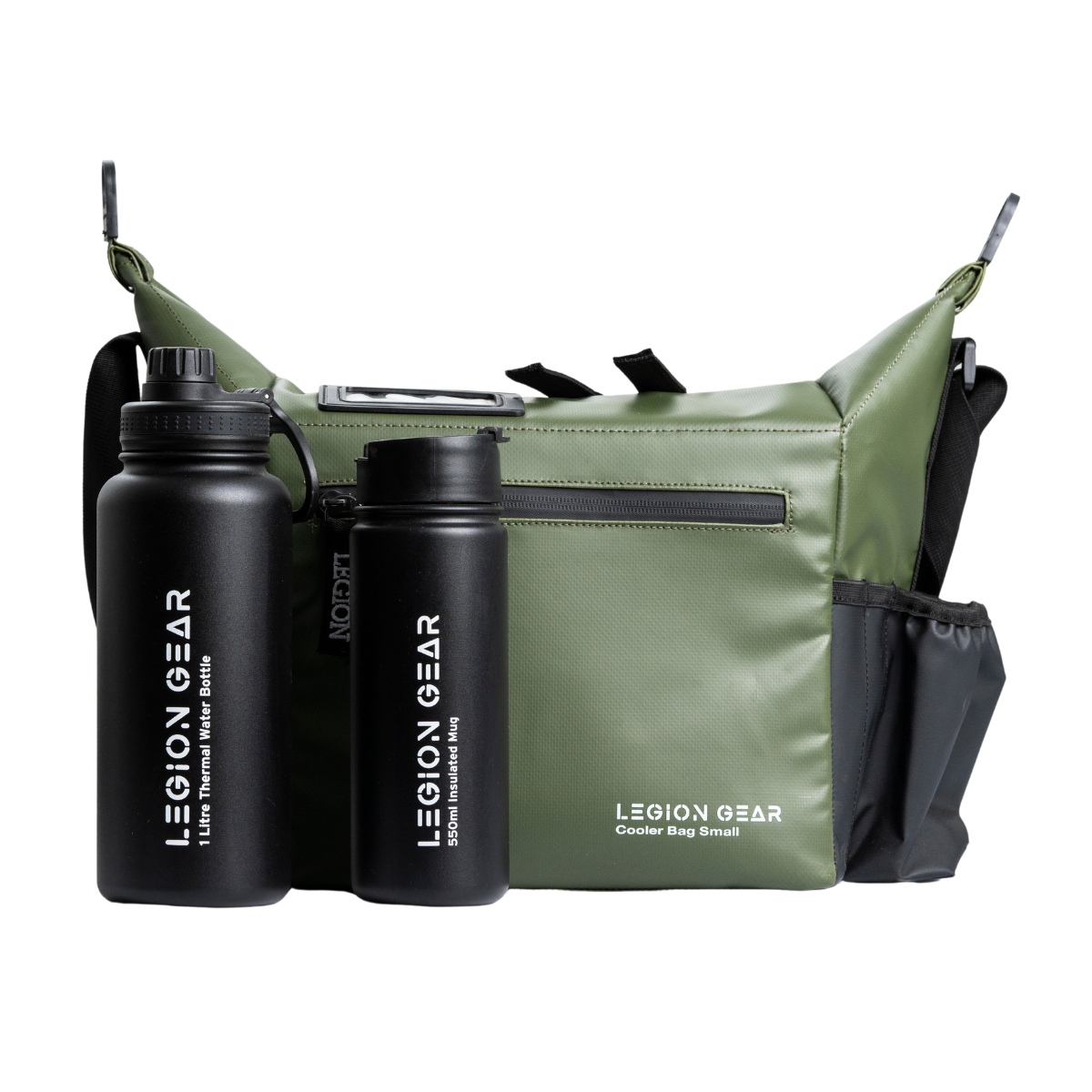 Legion Gear Insulated Cooler Bag & Bottle Bundle - Green