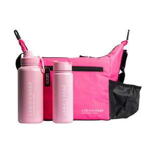 Legion Gear Insulated Cooler Bag & Bottle Bundle - Pink